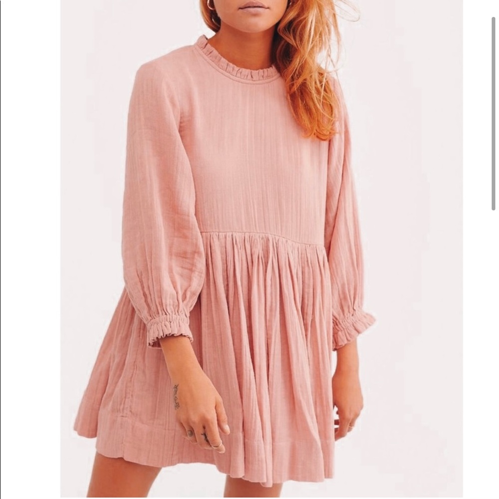 Free People Living for this Mini dress Blush Large